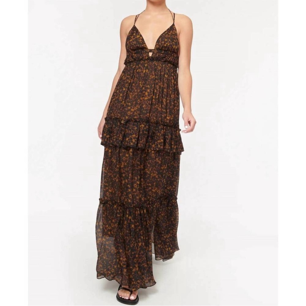 Cami NYC Doris Chiffon Dress In Tortoise Shell Size 0